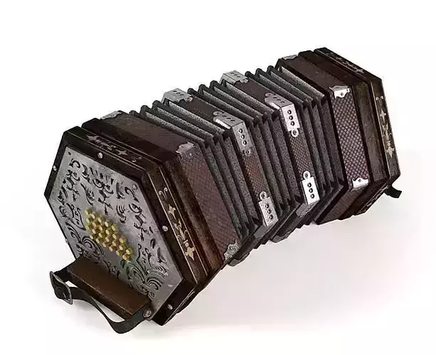 Antique Accordian Instrument