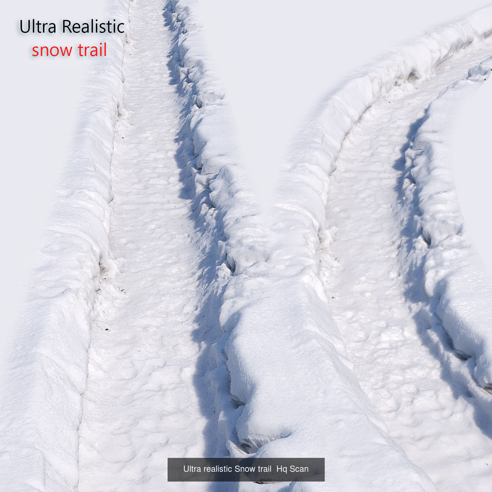 Ultra realistic Snow roads HQ 3D Model Collection_7