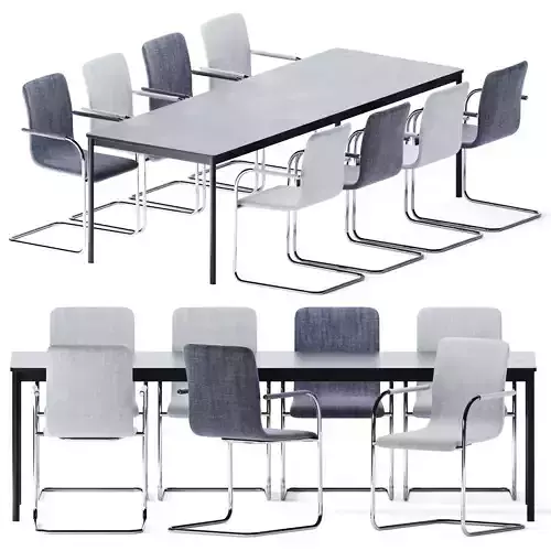 Metal Base Table By Muuto