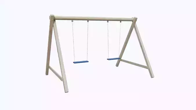Playground Playhouse Wood Swing Hustawka Drewniana Plac Zabaw