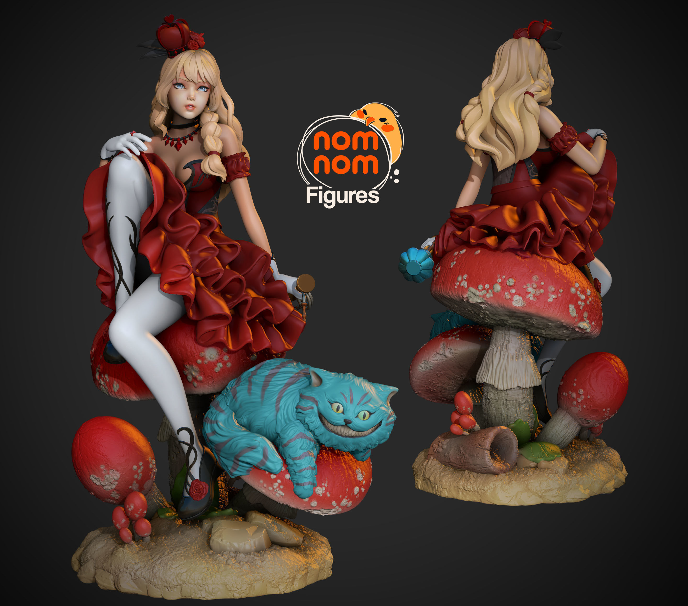 Alice in Wonderland - Version 1 and 2 3D print model_1