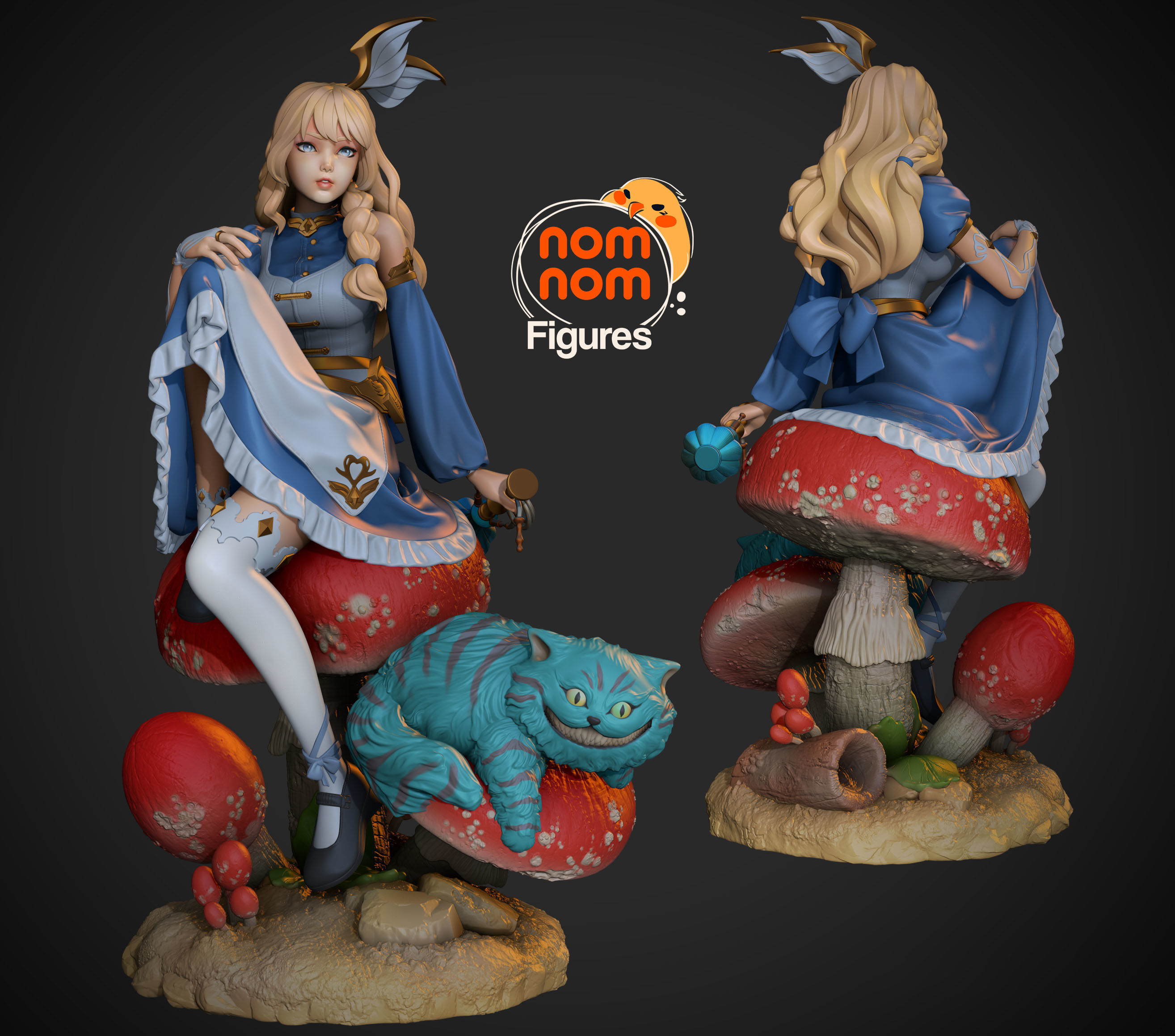 Alice in Wonderland - Version 1 and 2 3D print model_2