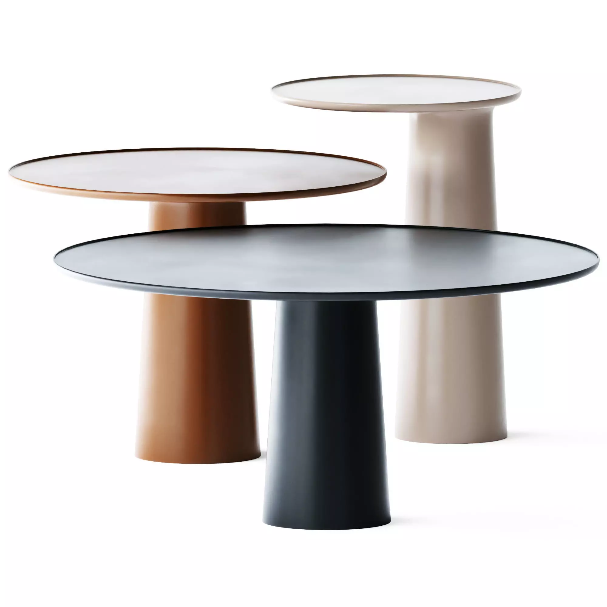 Metal Round Coffee Tables Colorado by Roche Bobois 3D model_0