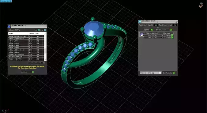 Engagement ring 5x Models