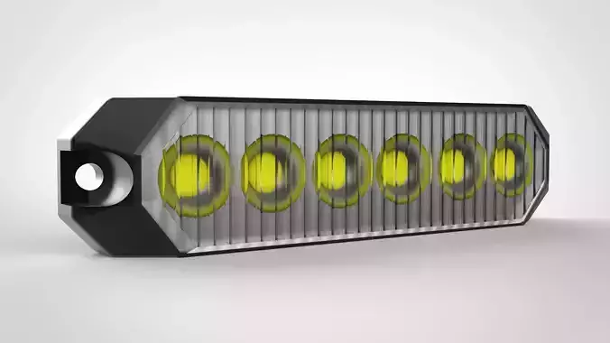 LED Strobe Light Low-poly 3D model