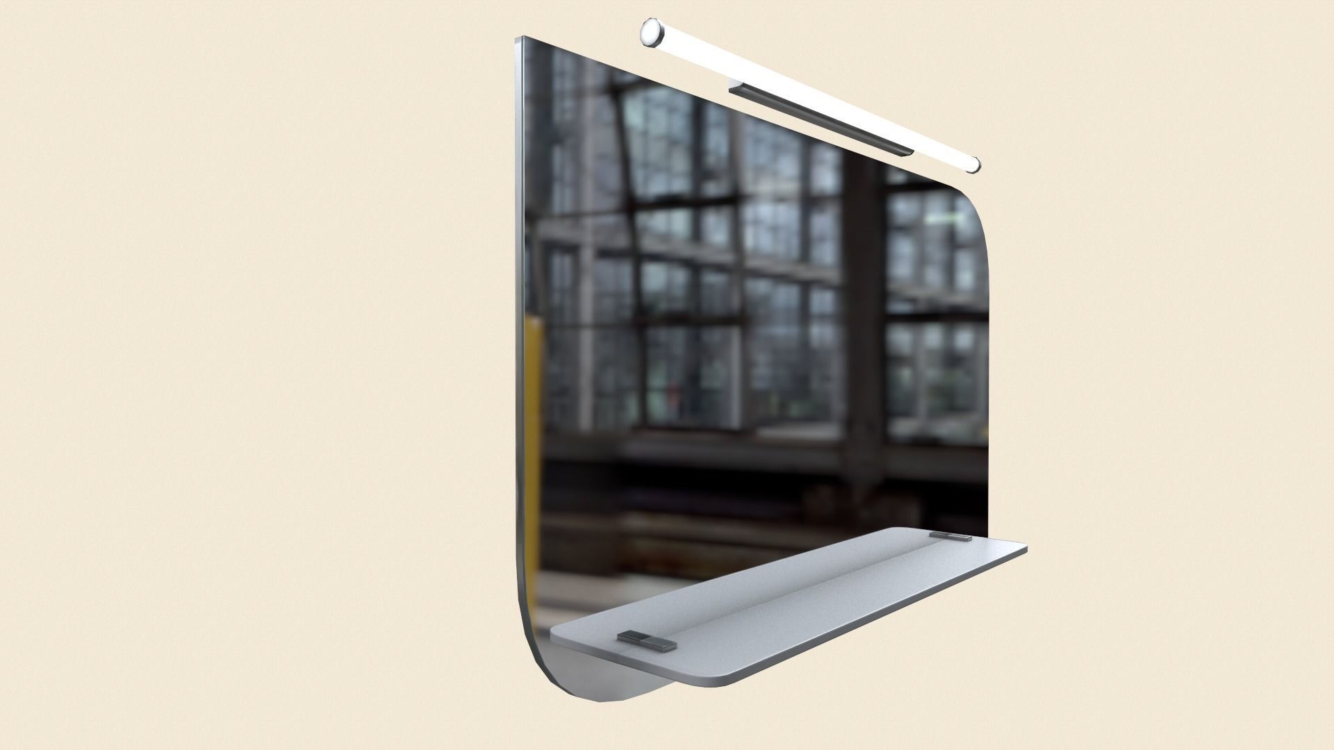 Bathroom Furniture Low-poly 3D model_6