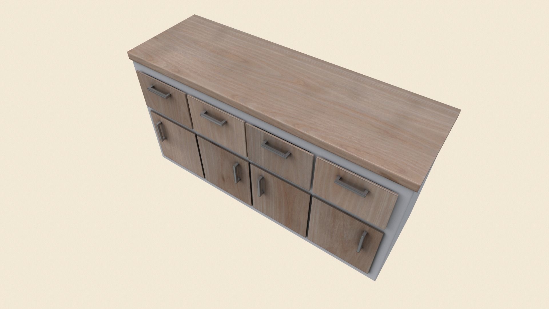 Bathroom Furniture Low-poly 3D model_10