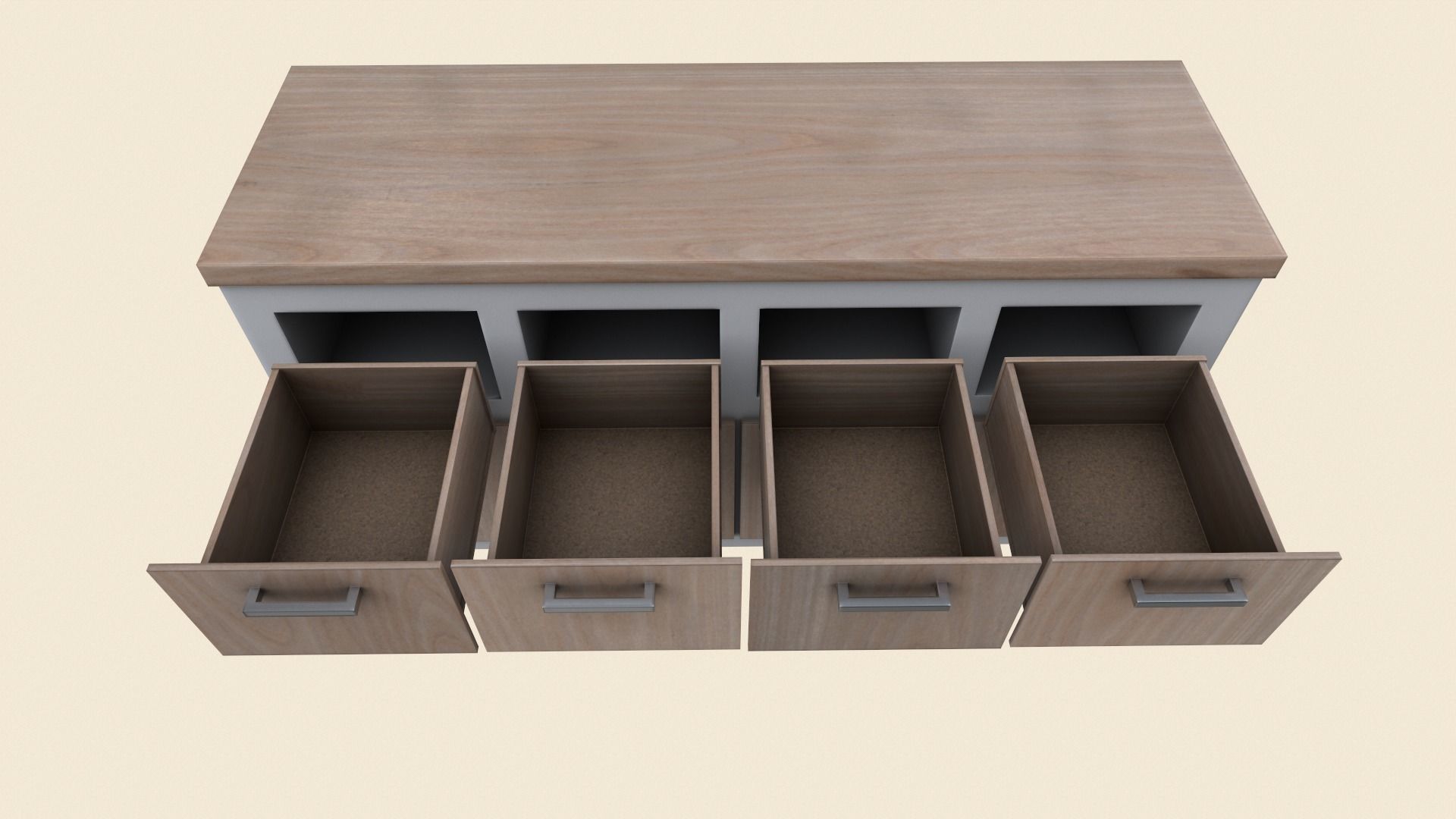 Bathroom Furniture Low-poly 3D model_9