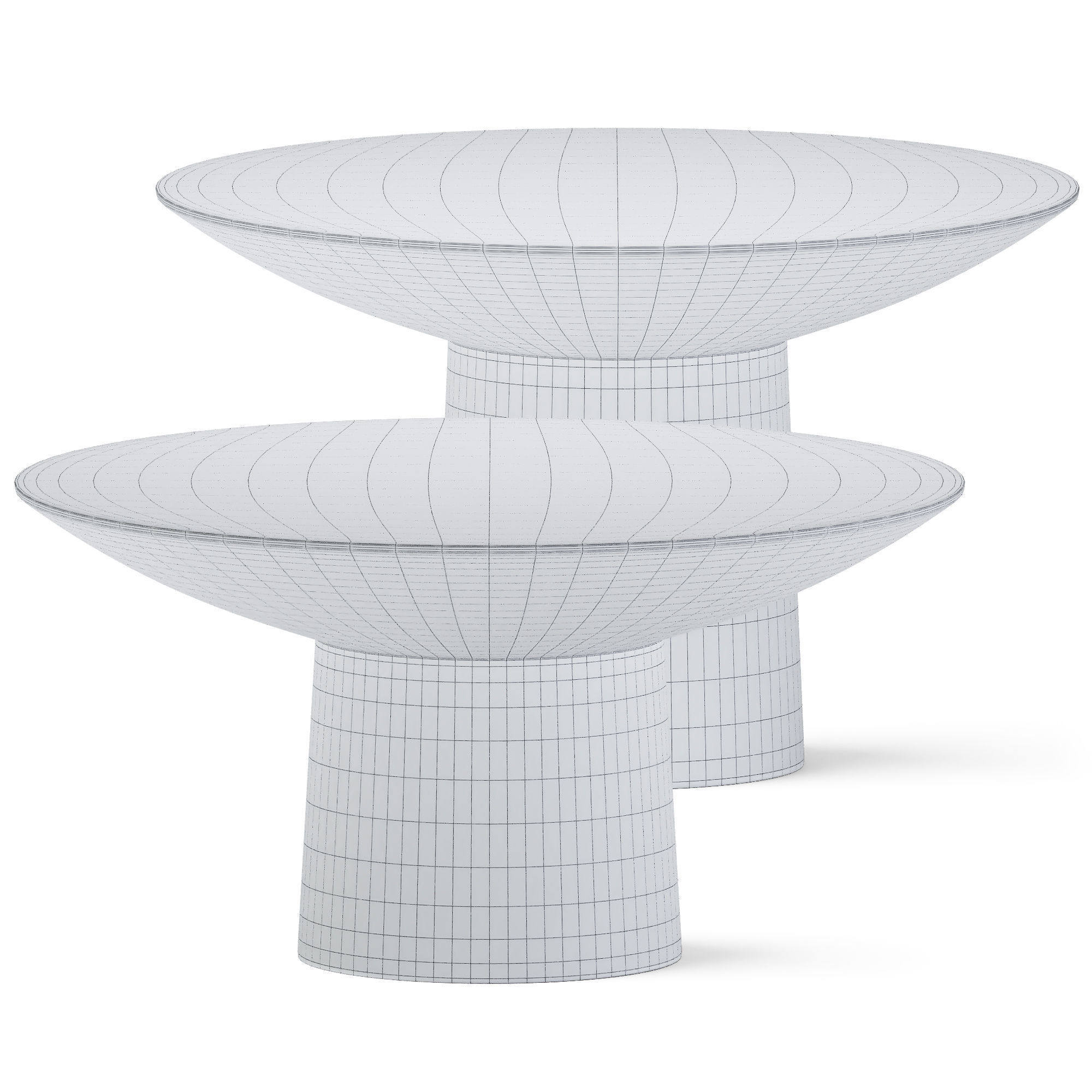 Round Coffee Tables Oskar by Hamilton Conte Paris 3D model_2