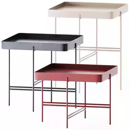 Metal Square Coffee Tables Tray by Potocco