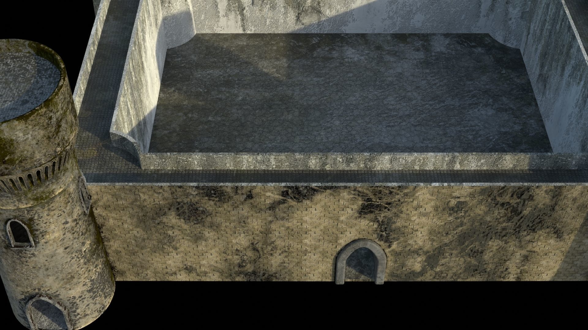 Castle 3D model textures 4K PBR -UE4 Low-poly 3D model_13