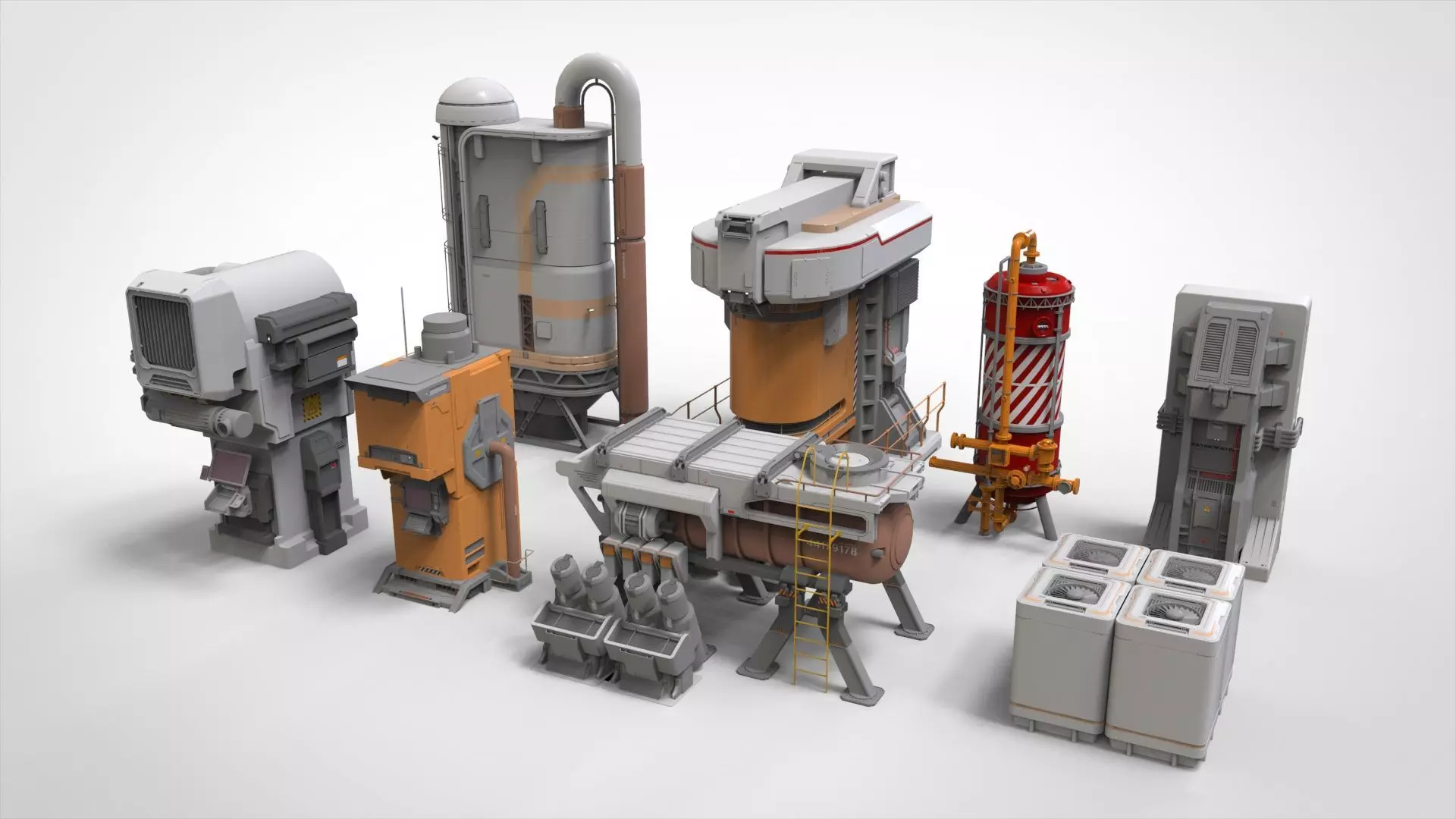 sci fi props 1 3D model_0