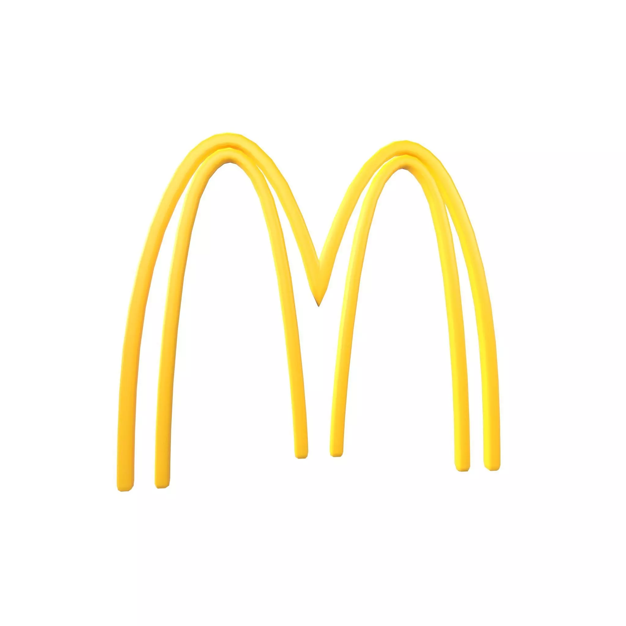 Ecobranding Mcdonald Logo v2 001 Free low-poly 3D model