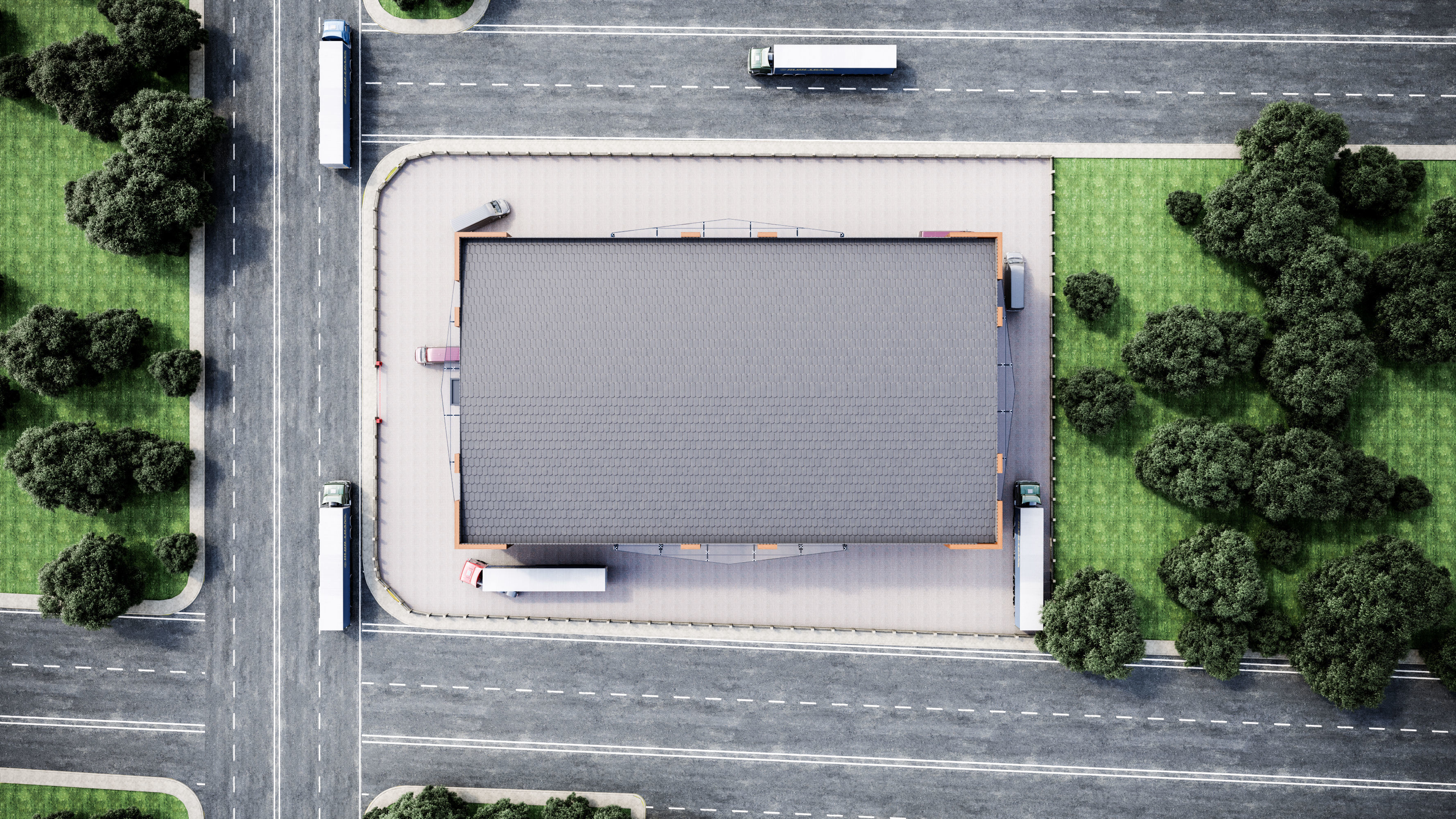 Factory Exterior Design 3D model_5