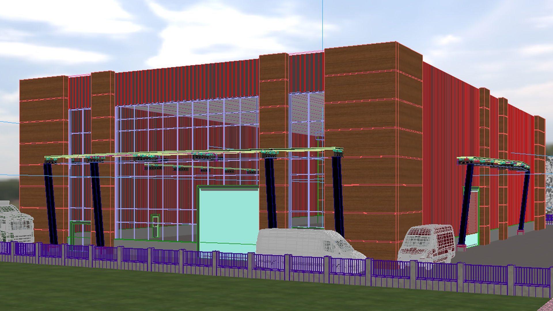Factory Exterior Design 3D model_6