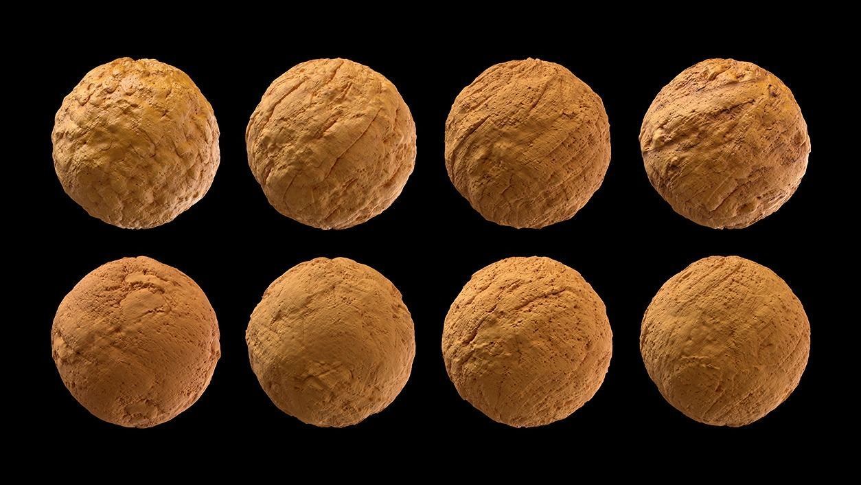 8 Seamless PBR Clay Texture Materials Texture_1