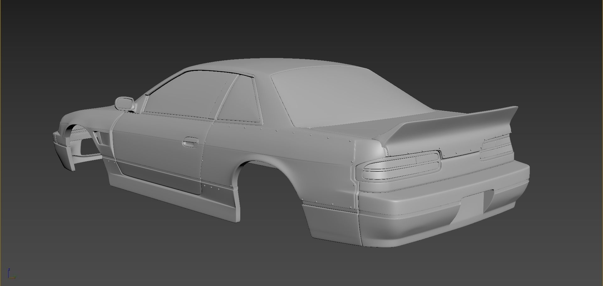 Nissan Silvia S13 Rocket Bunny v 1 3D print model_2