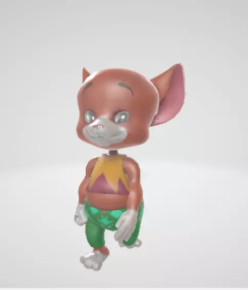 Small bunny rigged 3D model