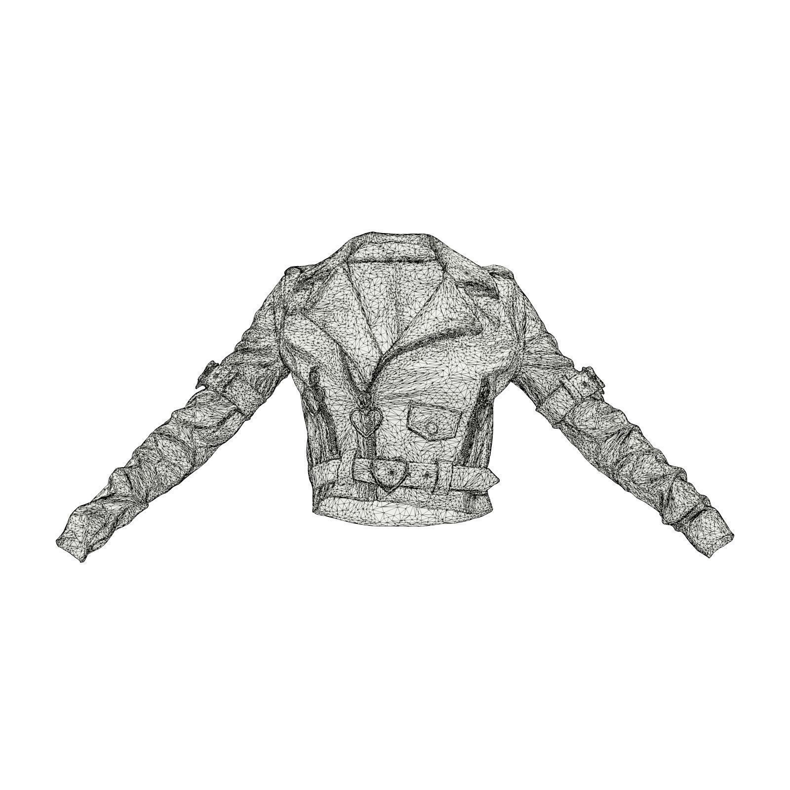 Zipper Hearts Vinyl Jacket 3D model_6