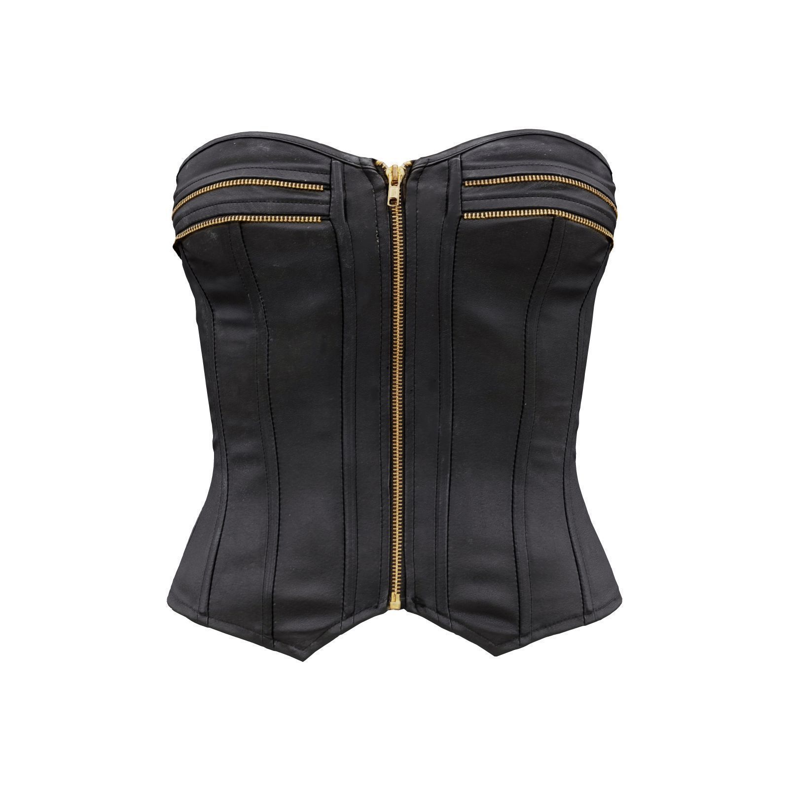 Zipper Corset 3D model_1