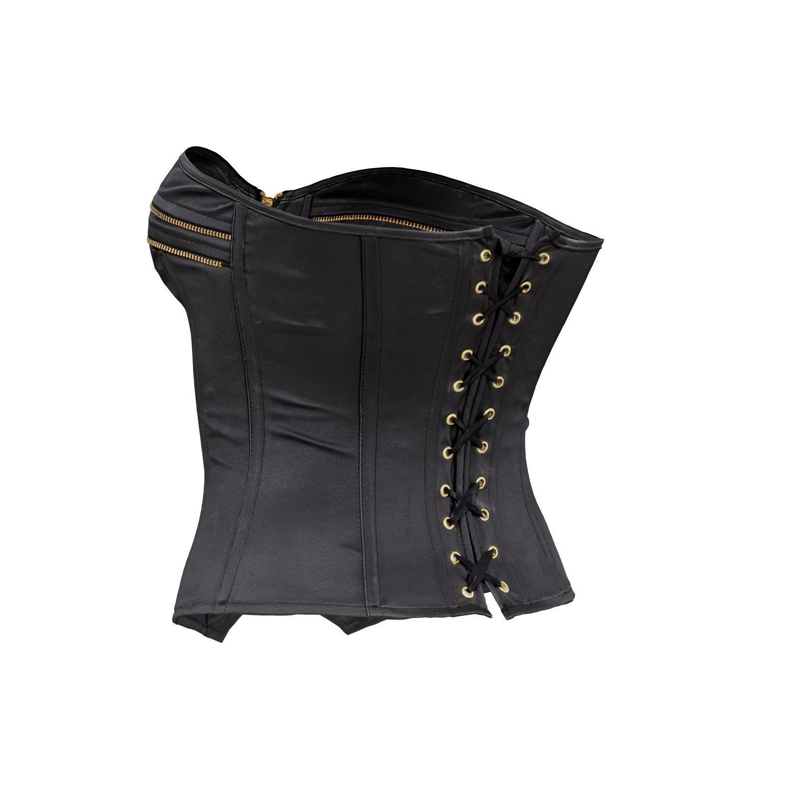 Zipper Corset 3D model_3