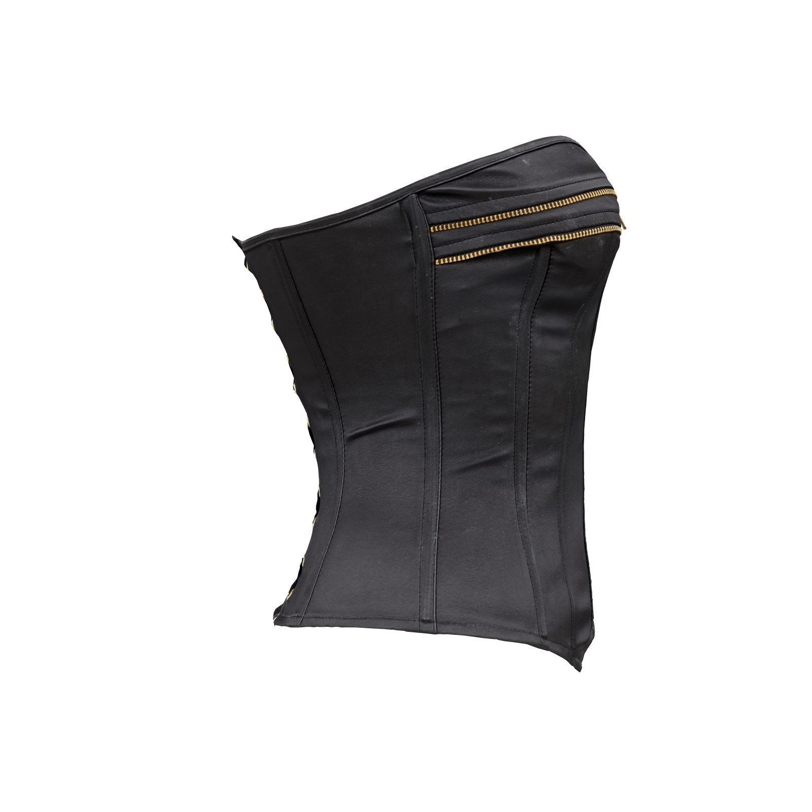 Zipper Corset 3D model_5