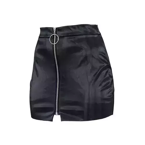 Vinyl O Ring Mini Skirt