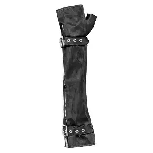 Vinyl Buckle Gloves 3D model