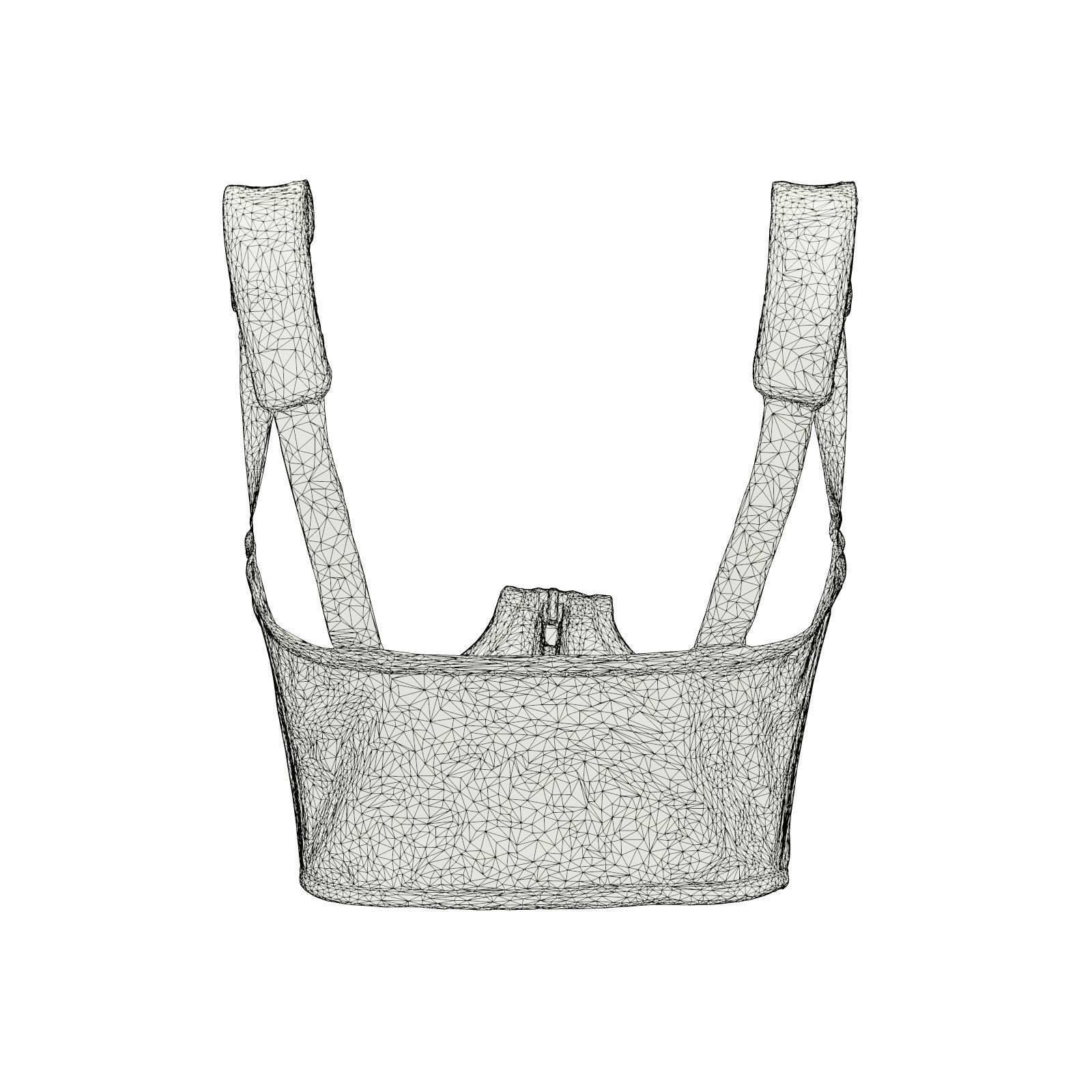 Underbust Corset 3D model_7