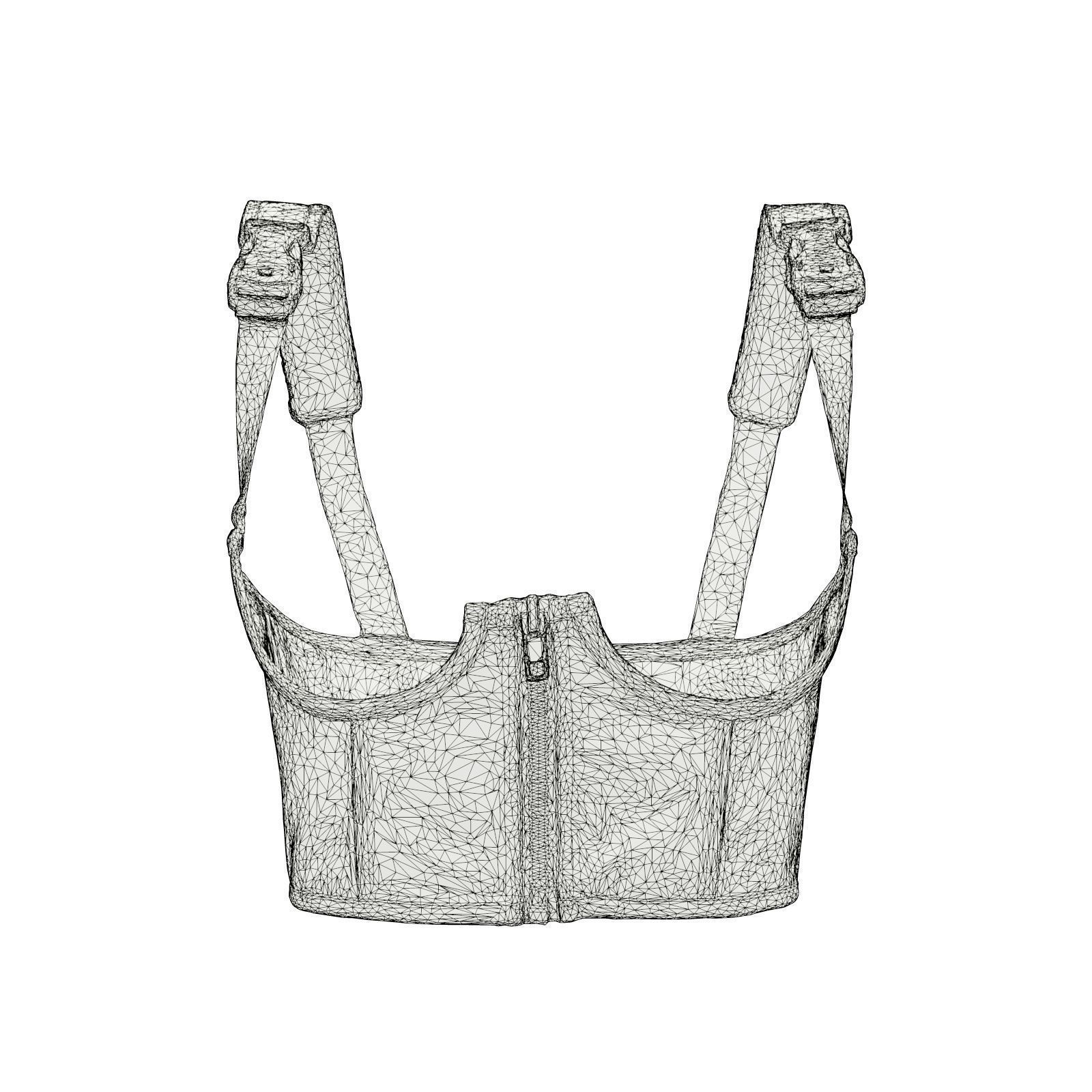 Underbust Corset 3D model_6