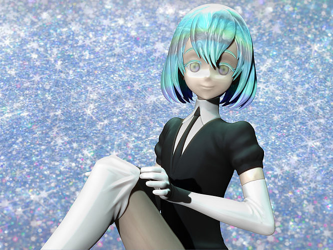 diamond dia-chan  houseki no kuni  3D print model