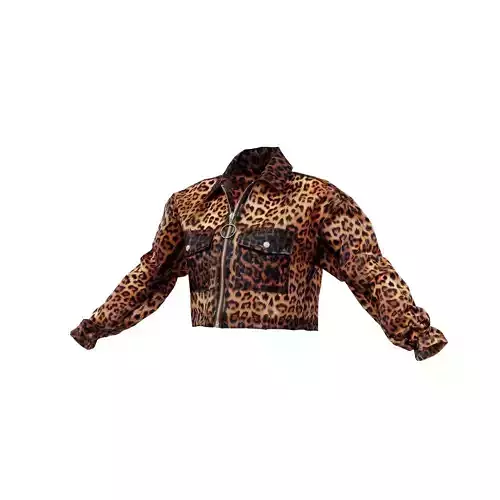 Transparant Plastic Tiger Jacket 3D model