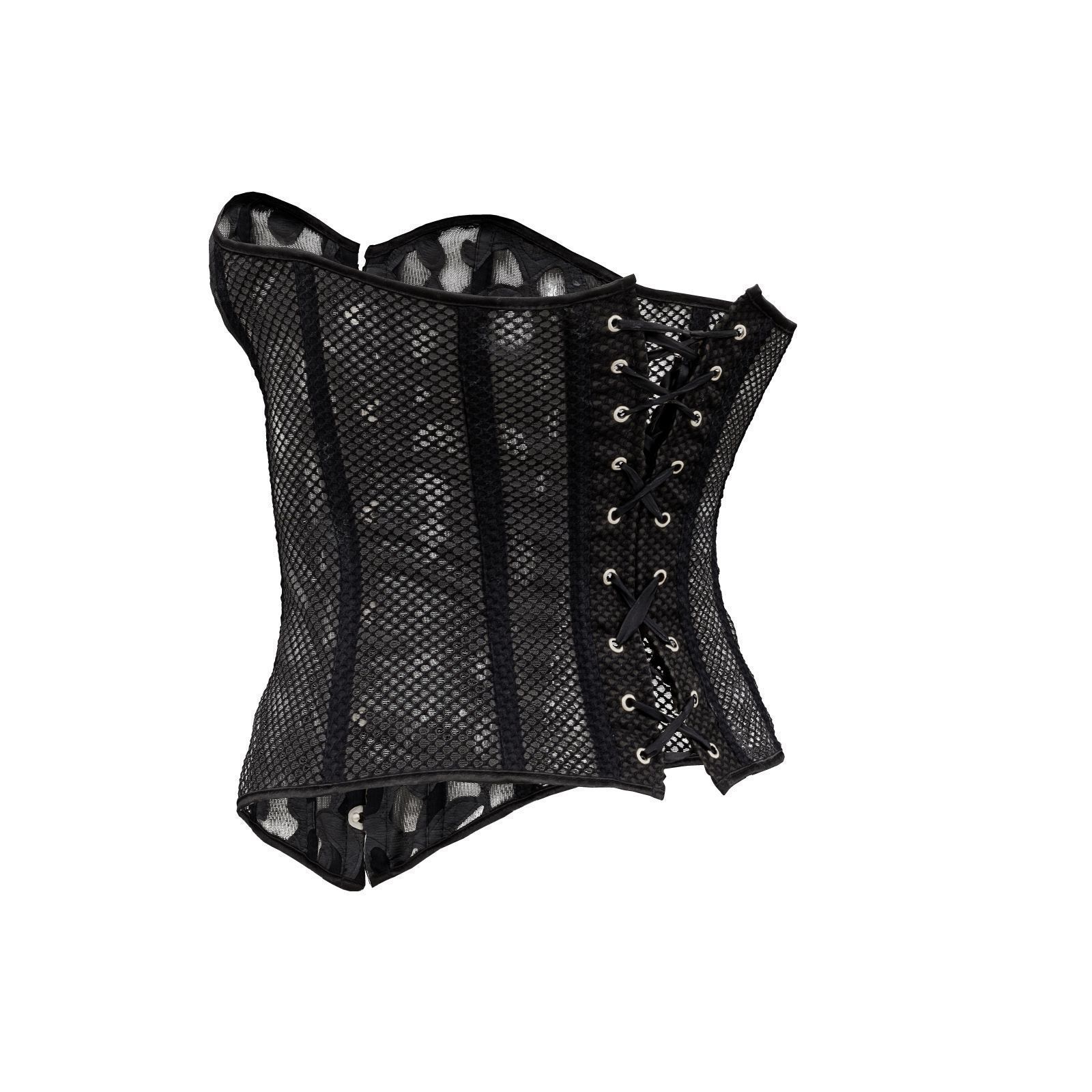 Transparant Decorated Corset 3D model_3