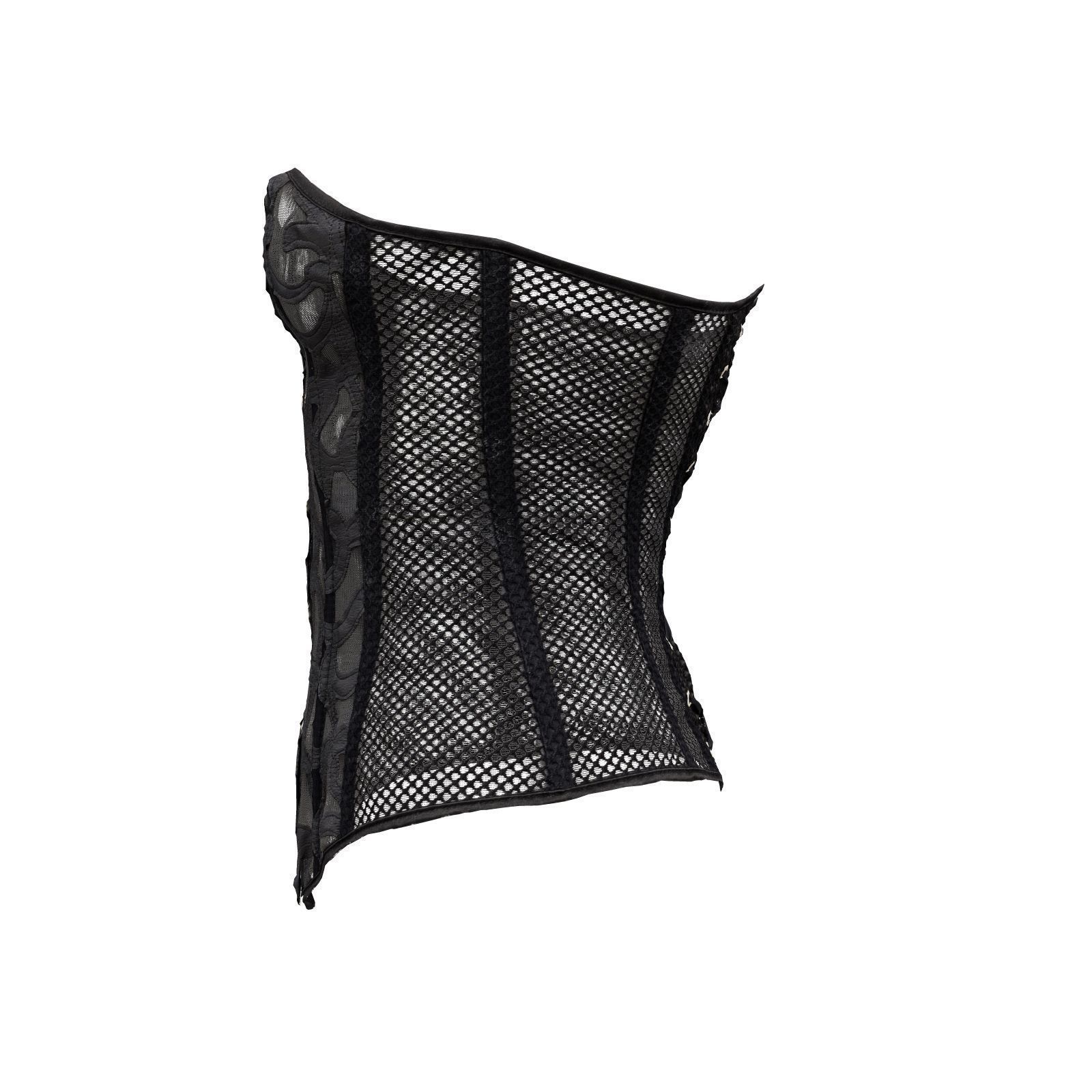 Transparant Decorated Corset 3D model_4