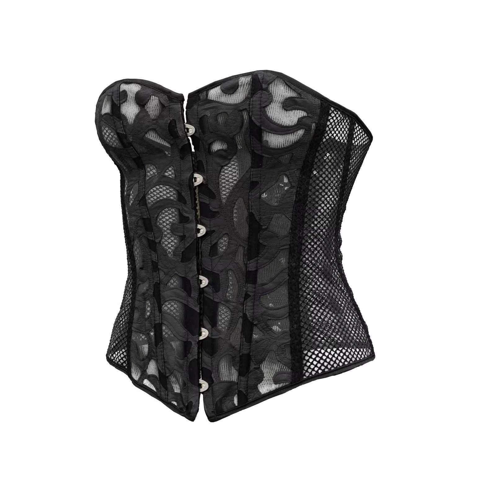 Transparant Decorated Corset 3D model_0
