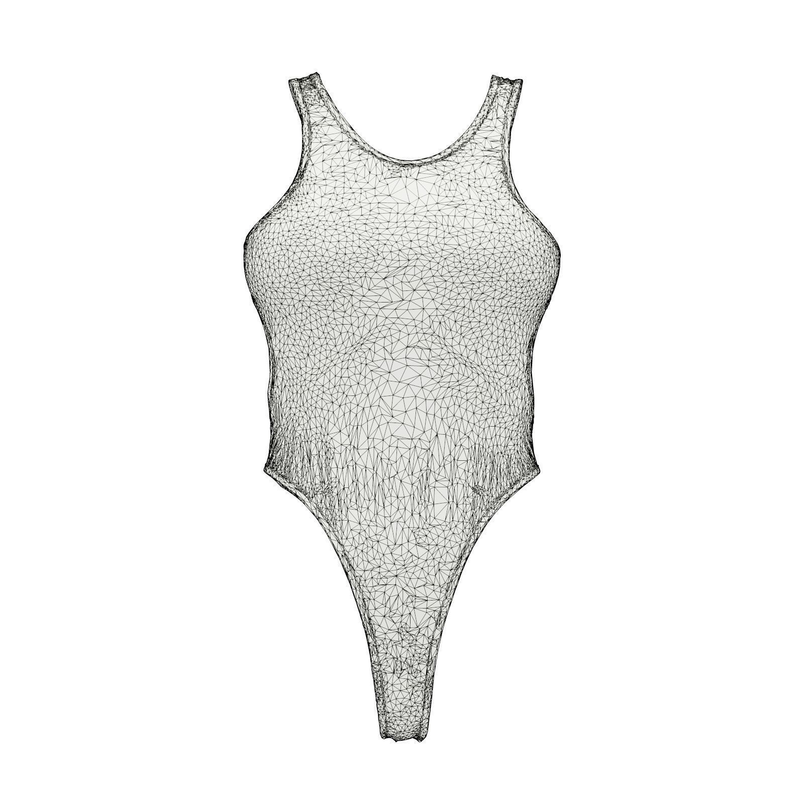 Tight Swimsuit 3D model_6