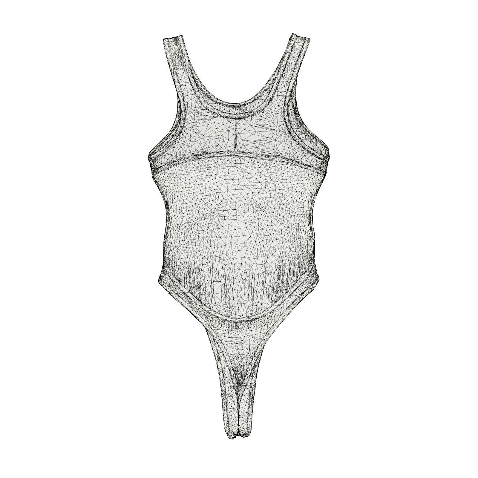 Tight Swimsuit 3D model_7
