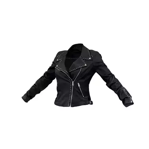 Studded Leather Jacket 3D model