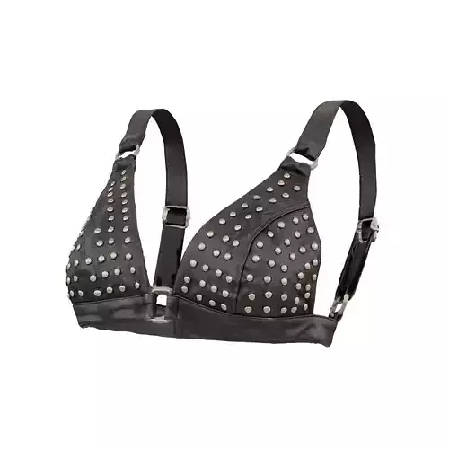 Studded Leather Bra 3D model