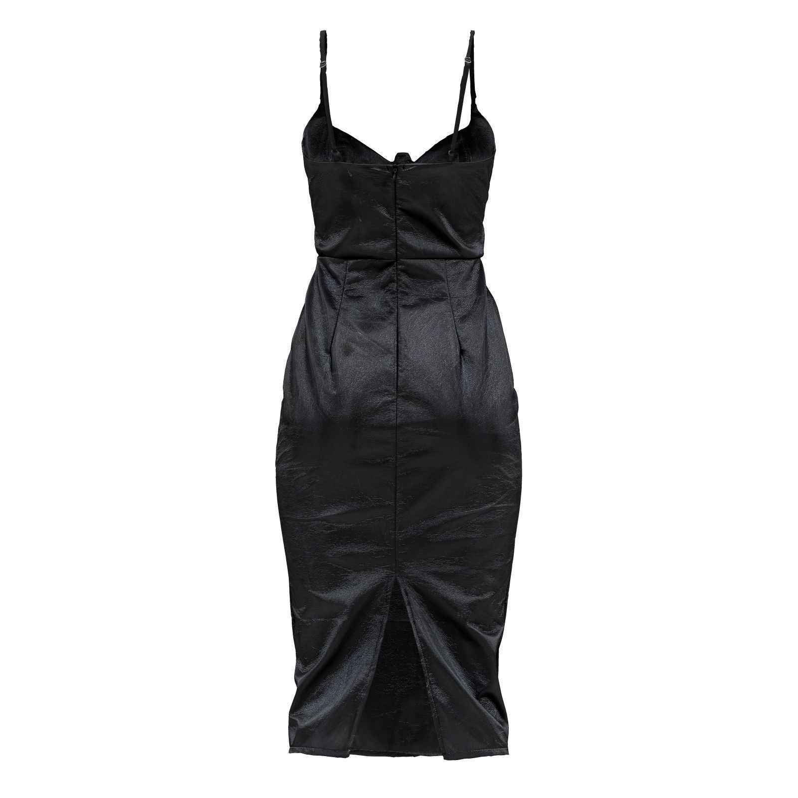 Structured Vinyl Dress 3D model_2