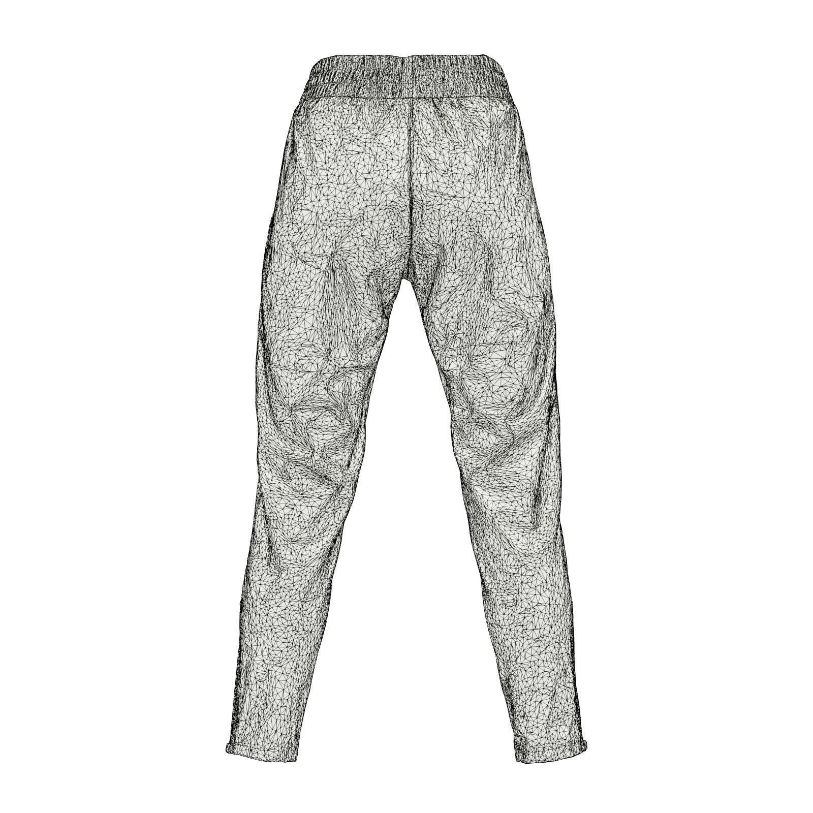 Stripes Jogging Trousers 3D model_9
