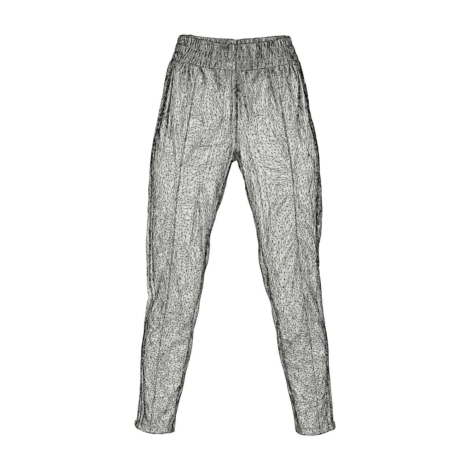 Stripes Jogging Trousers 3D model_8