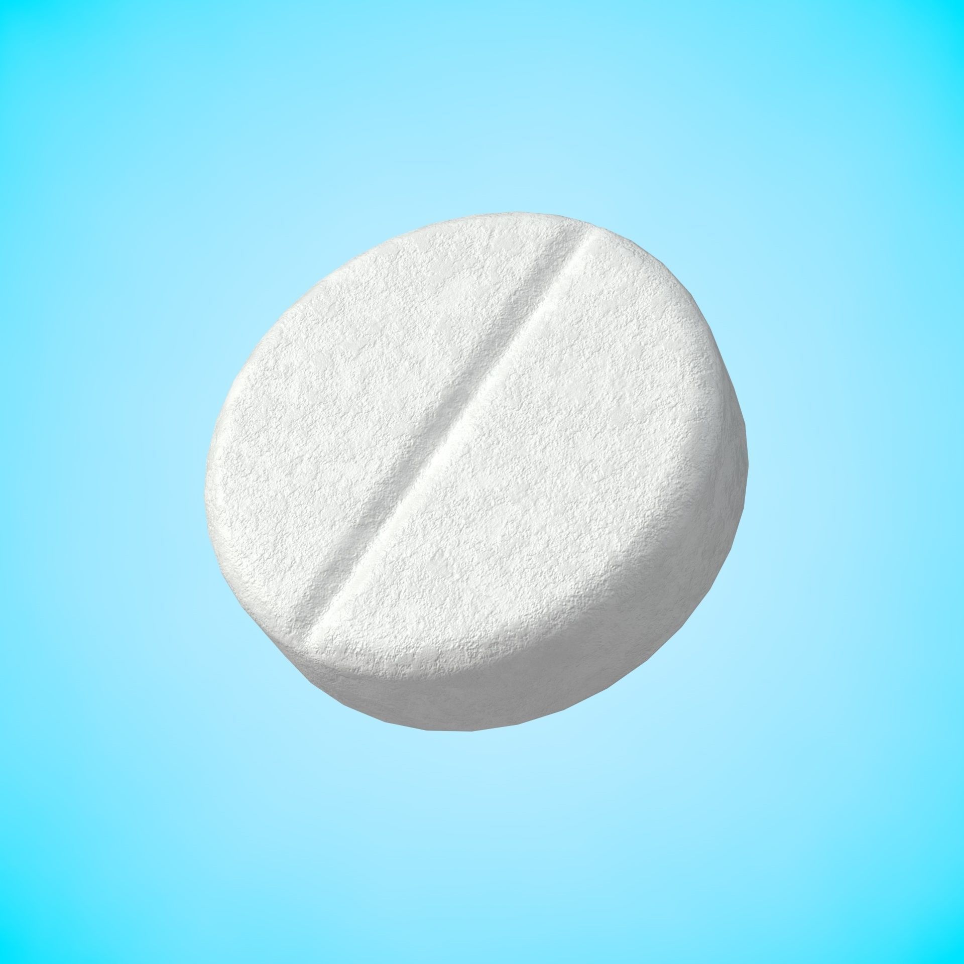 Set of Circular pills with 4K PBR tex and color variations Low-poly 3D model_4