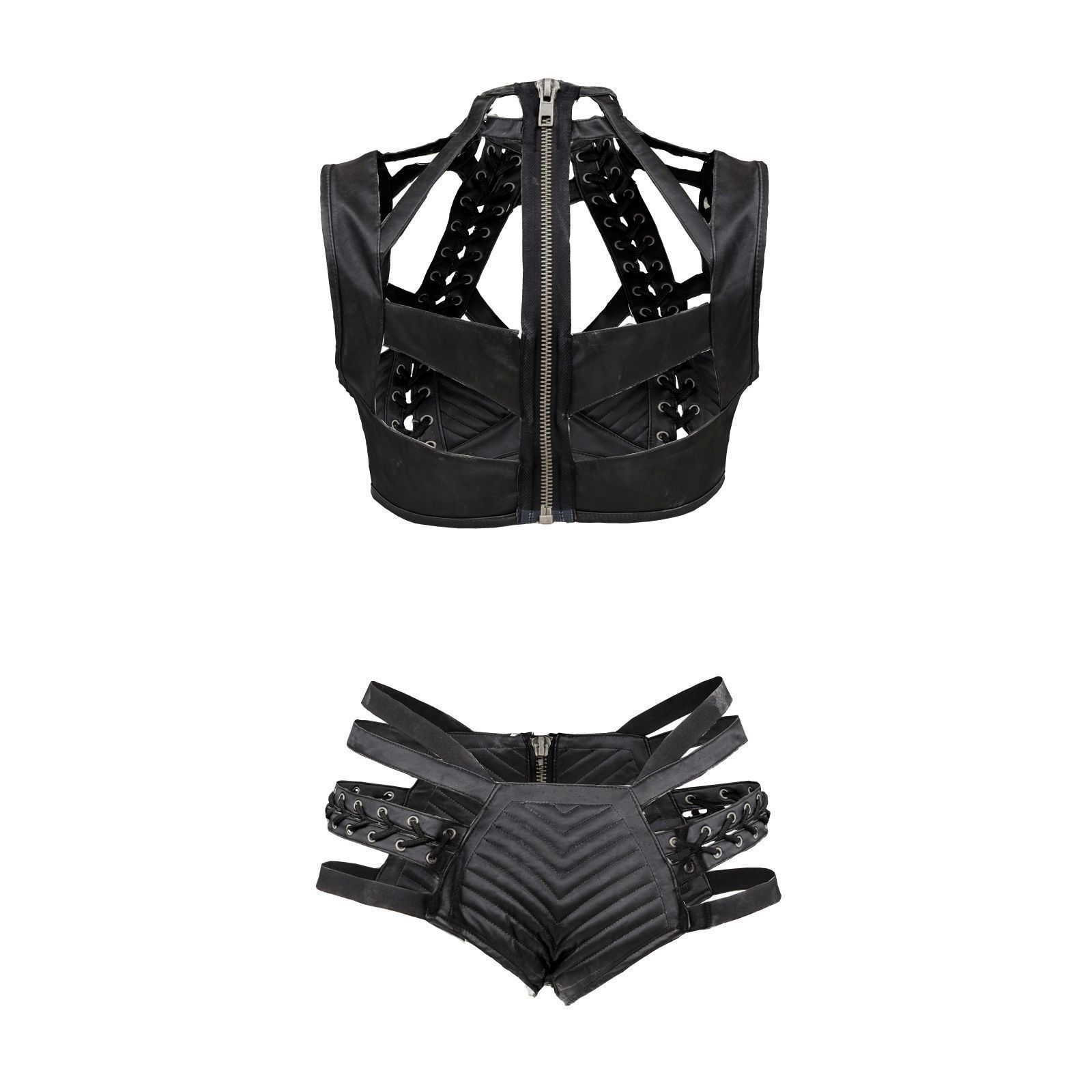 Straps Combo Shorts Top 3D model_2