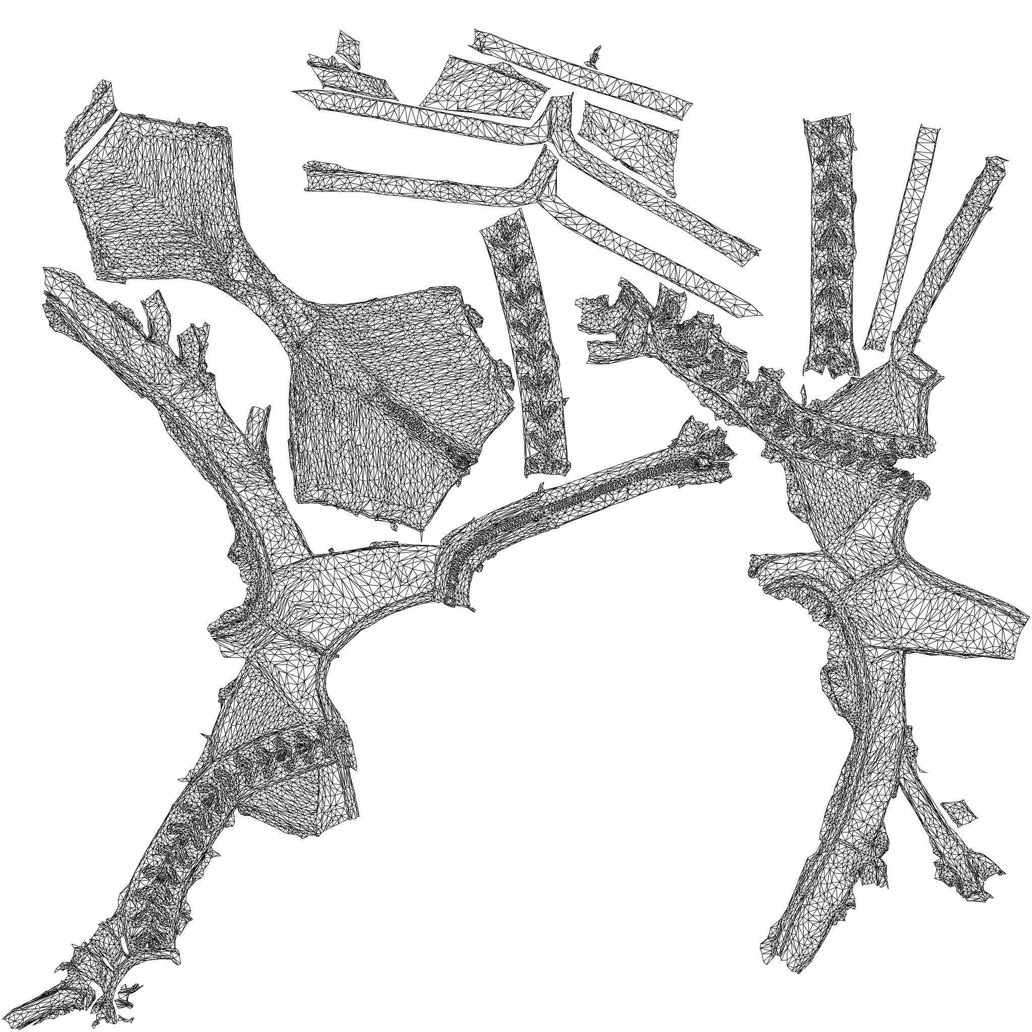 Straps Combo Shorts Top 3D model_8