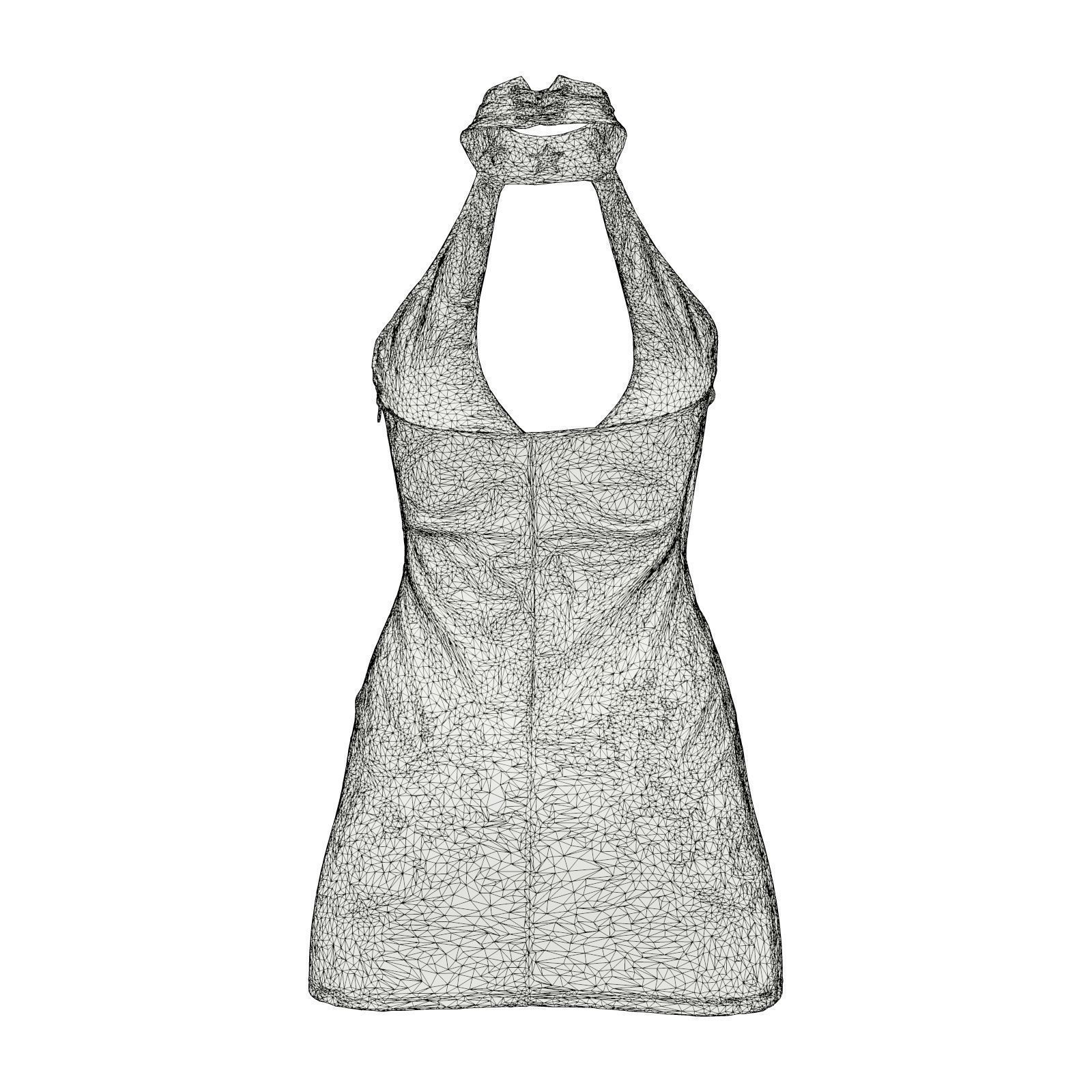 Star Dress 3D model_7