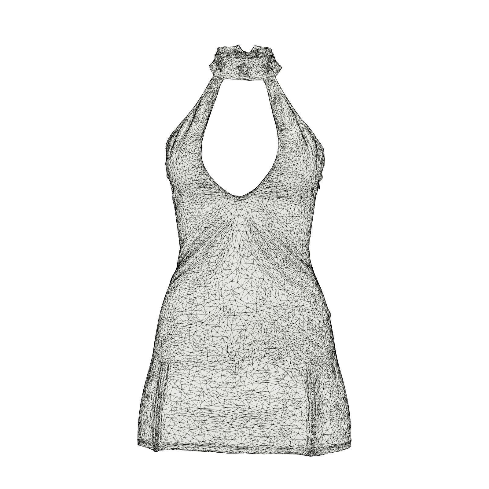 Star Dress 3D model_6