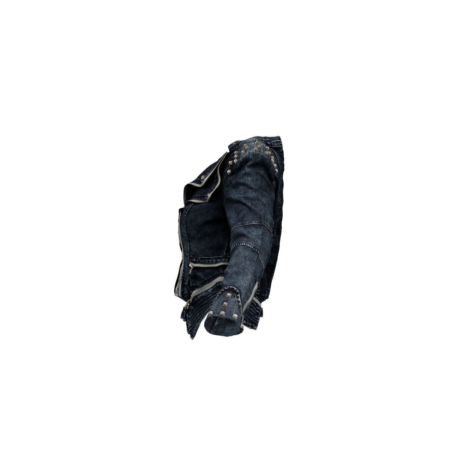 Spiky Jeans Jacket 3D model_4