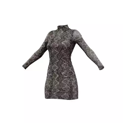 Snake Dress 3D model