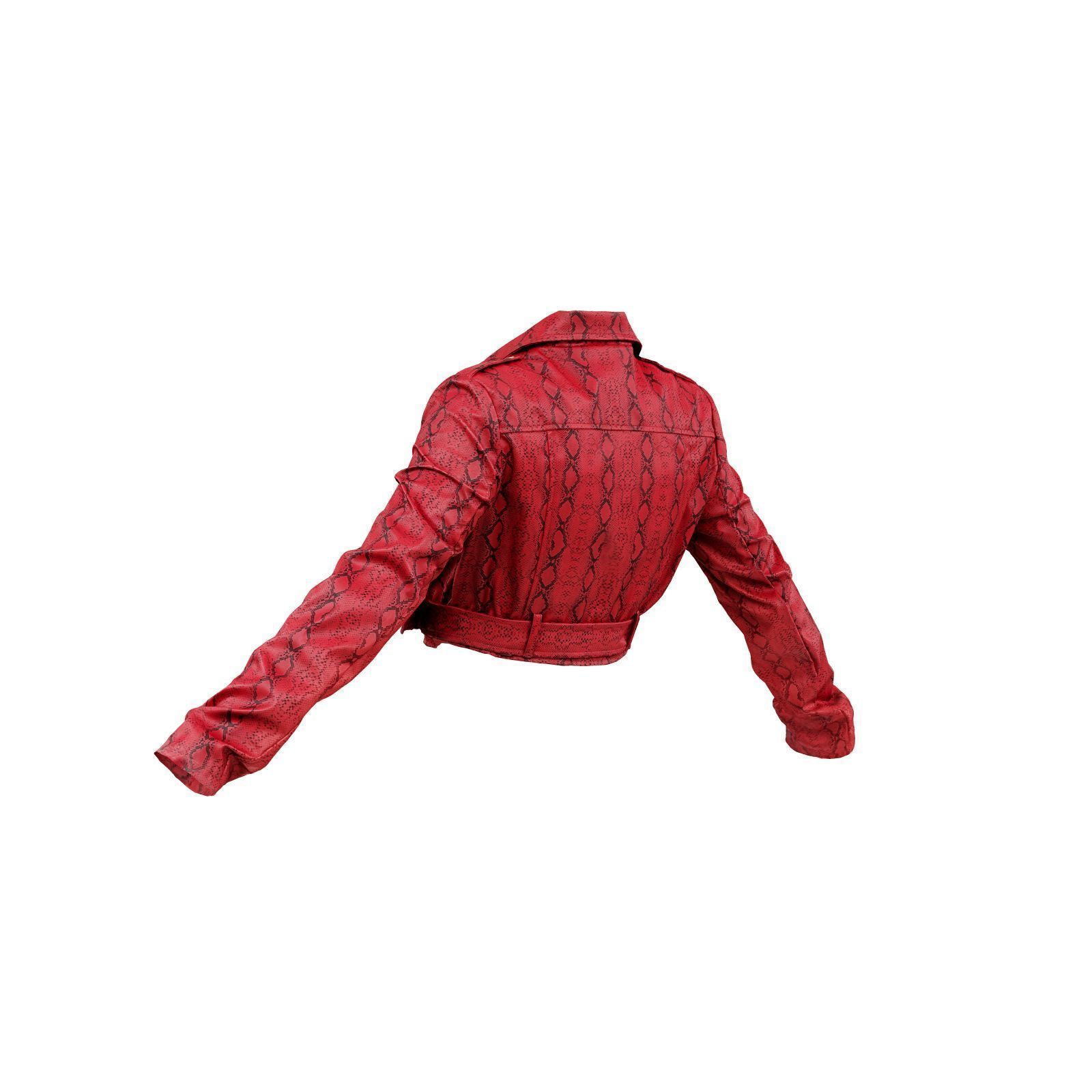 Snake Crop Jacket 3D model_3